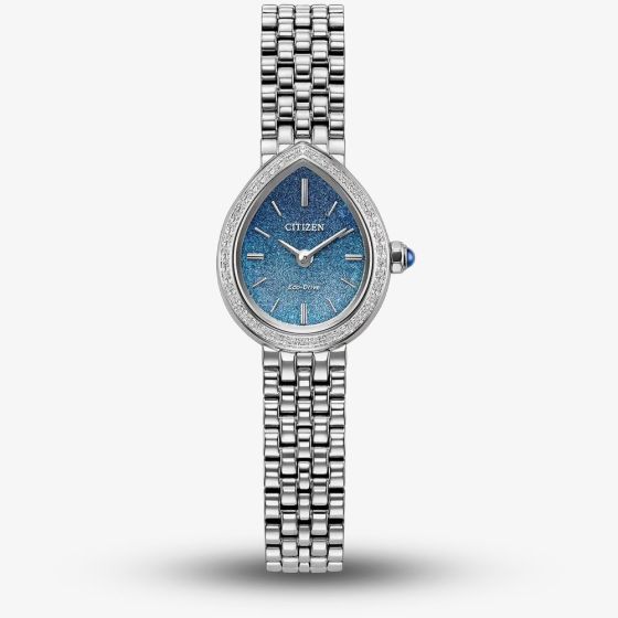 Citizen Ladies Limited Edition Citizen L Rainell Teardrop Blue Dial Bracelet EX1540-58L
