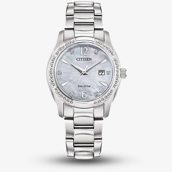 Citizen Ladies Eco-Drive Silhouette Crystal Set Watch EW2570-58N