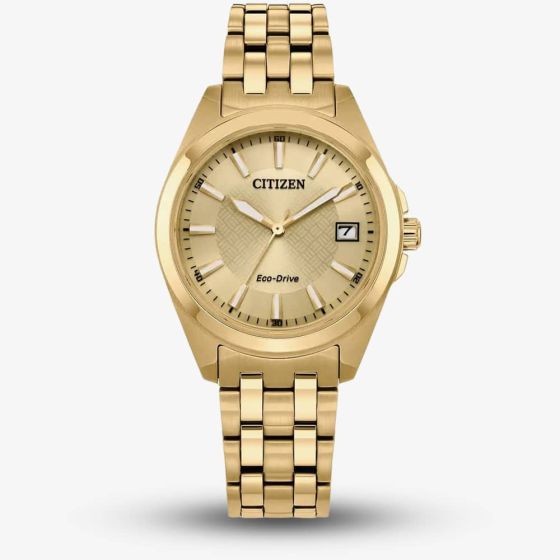 Citizen Ladies Gold Tone Eco-Drive Watch EO1222-50P
