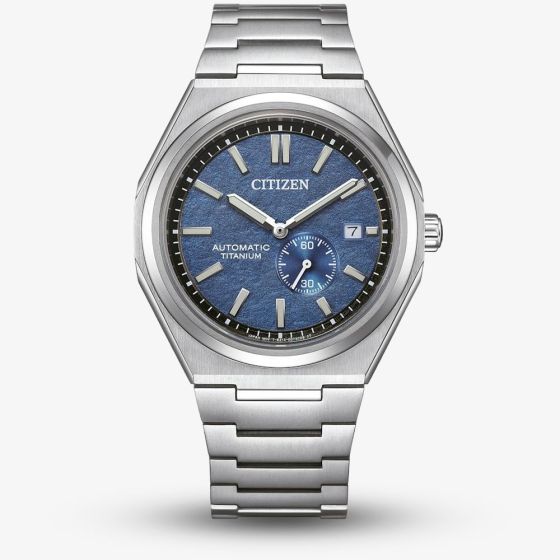 Citizen Tsuyosa Super Titanium Silver & Blue Automatic Watch NJ0180-80L