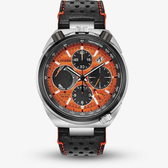 Citizen Mens Limited Edition Promaster Orange Racing Chronograph Watch AV0074-05X