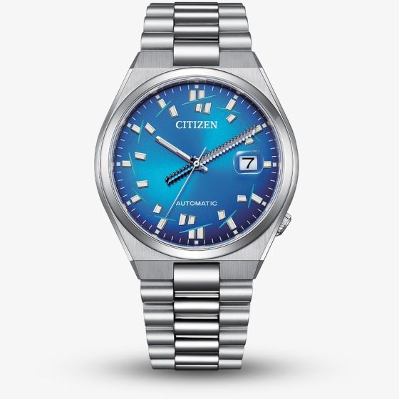 Citizen Mens Limited Edition Tsuyosa x Seconde/Seconde/ Automatic Blue Bracelet Watch NJ0157-81L