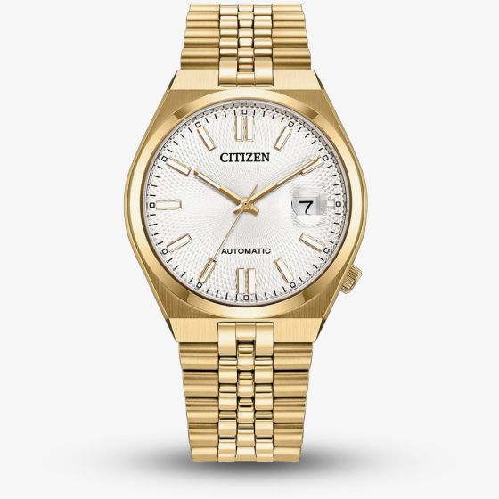 Citizen Ladies Tsuyosa 60 White Dial Golden Bracelet Watch NK0032-56A