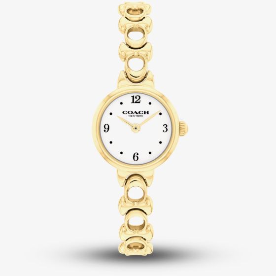 Coach Ladies Iris Gold Plated Bracelet Watch 14504650
