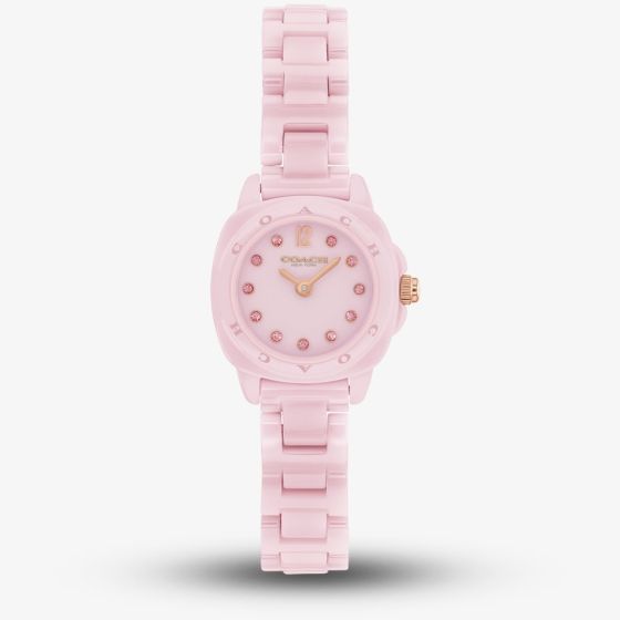Coach Ladies Kitt Pink Ceramic Bracelet Watch 14504663