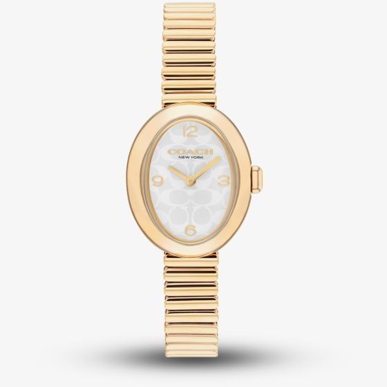 Coach Ladies Sammy Gold Tone Expandable Bracelet Watch 14504573