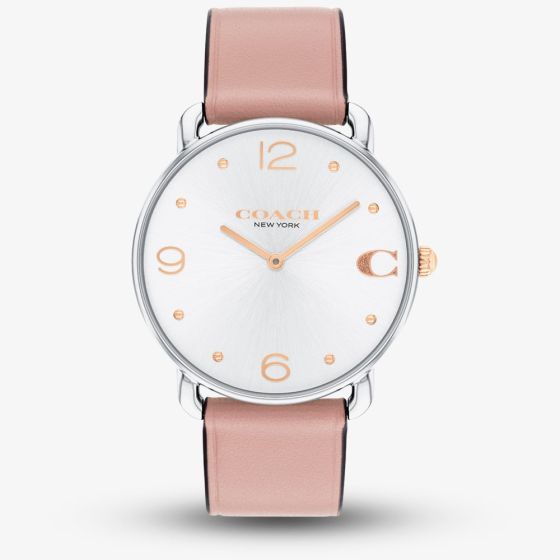 Coach Ladies Elliot Pink Leather Strap Watch 14504199