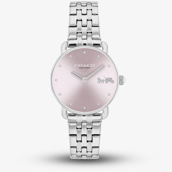 Coach Ladies Elliot Pink Dial Bracelet Watch 14504301