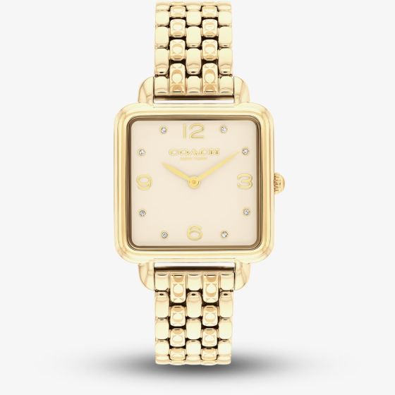 Coach Ladies Champagne Dial Crystal Watch 14504495
