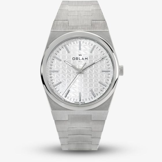 Orlam Mens Elan Silver Dial Bracelet Watch ORSSBEL006