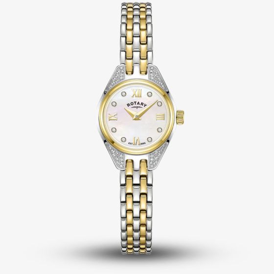 Rotary Ladies Cocktail Two-Tone Mother Of Pearl Dial Watch RLB05141/21