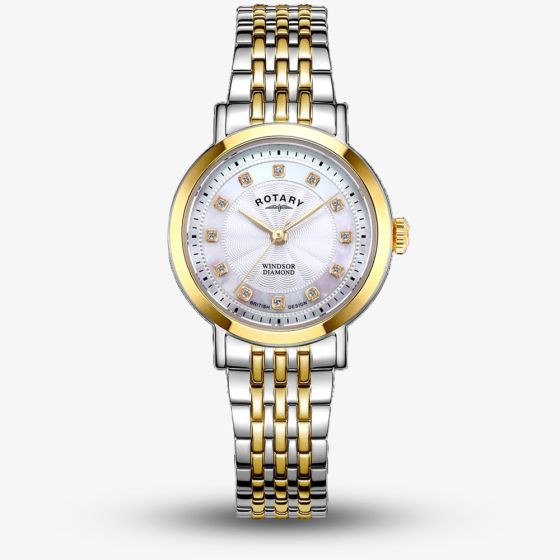 Rotary Ladies Heritage Two-Tone Mother Of Pearl Dial Watch LB05421/41/D