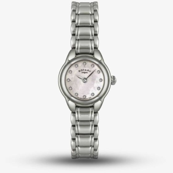 Rotary Ladies Stainless Steel Mother of Pearl Watch LB02601/07