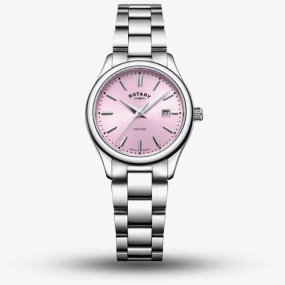 Rotary Ladies Oxford Pink Dial Watch LB05092/76