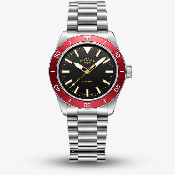 Rotary Sport Diver Black & Red Watch GB05660/81