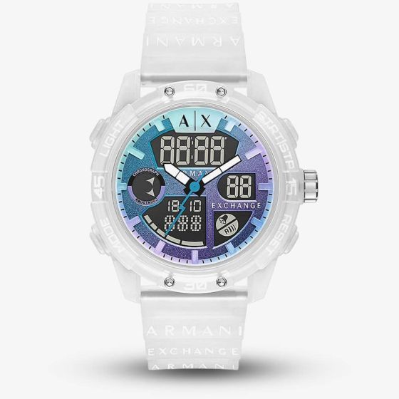 Armani Exchange D-Bolt Dual Display Strap Watch AX2963