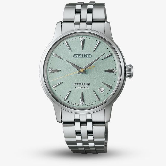 Seiko Ladies Presage Cocktail Time Frozen Mojito Diamond Watch SRPL63J1