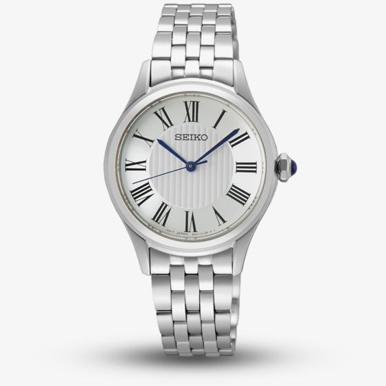 Seiko Ladies Caprice White Dial Stainless Steel Bracelet Watch SUR609P1
