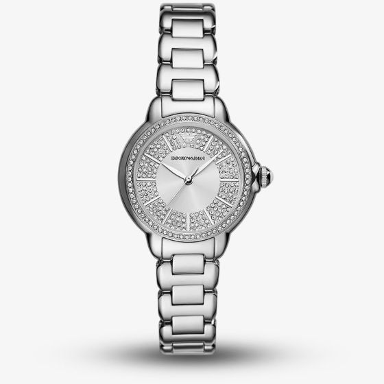 Emporio Armani Ladies Mia Silver Watch AR11632