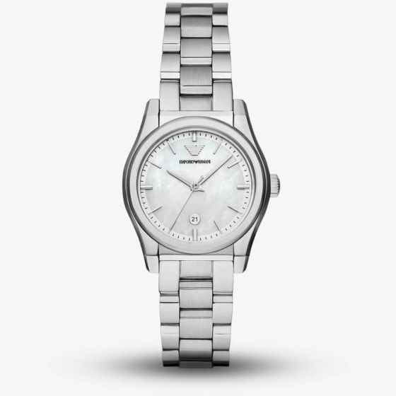 Emporio Armani Ladies Federica Mother of Pearl Watch AR11557