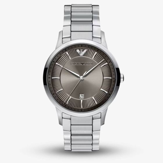 Emporio Armani Mens Archetipo Grey Dial Bracelet Watch AR11825