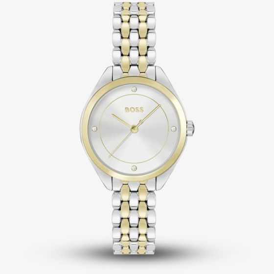 BOSS Mae Two Tone Crystal Watch 1502724