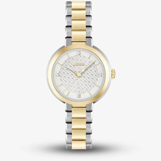 BOSS Sena Two Colour Crystal Watch 1502761