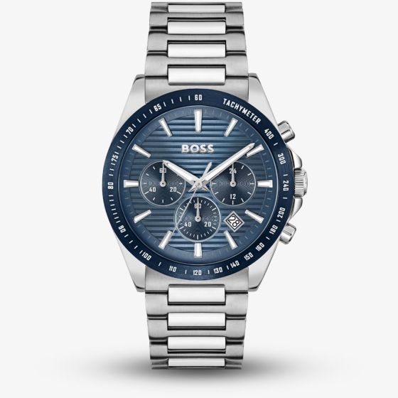 BOSS Mens Strike Blue Chronograph Watch 1514240