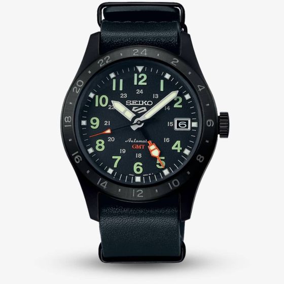 Seiko 5 Sports Deception Mechanical GMT Black Watch SSK025K1