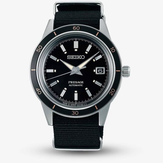 Seiko Presage Style 60's Black Watch SRPG09J1