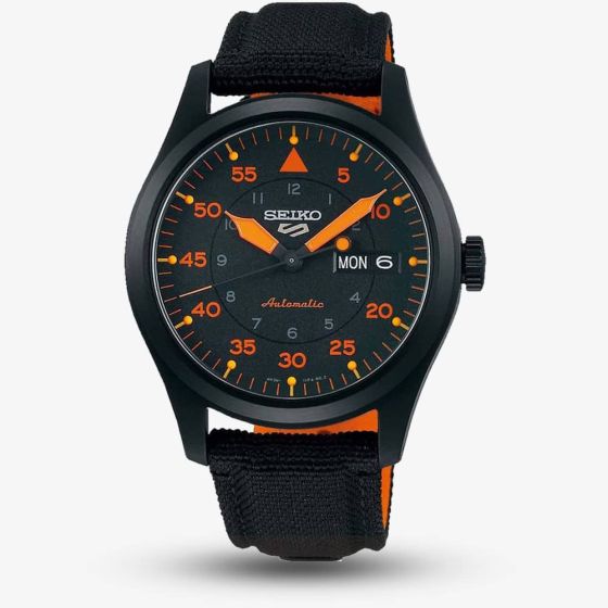 Seiko Mens 5 Sports Flieger Military Black Watch SRPH33K1