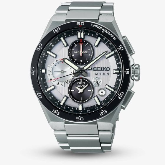 Seiko Astron Silvery Night 5X GPS Solar Chronograph Watch SSH153J1