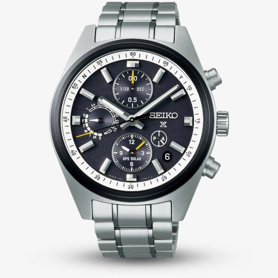 Seiko Mens Prospex Speedtimer GPS Solar Chronograph Black Watch SSH167J1