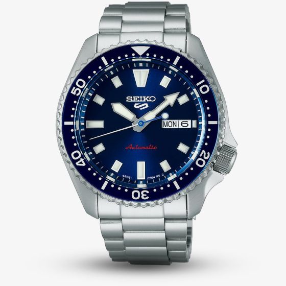 Seiko Mens 5 Sports SKX Redux Koniro Blue Watch SRPL83K1