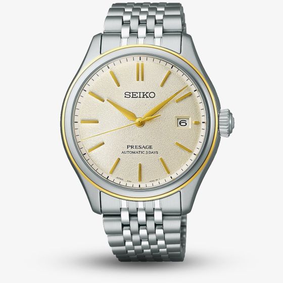 Seiko Presage Classic Series Delicate Cream Silk Watch SPB478J1