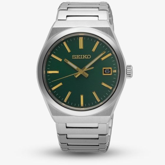 Seiko Unisex Classic Green Dial Date Watch SUR601P1