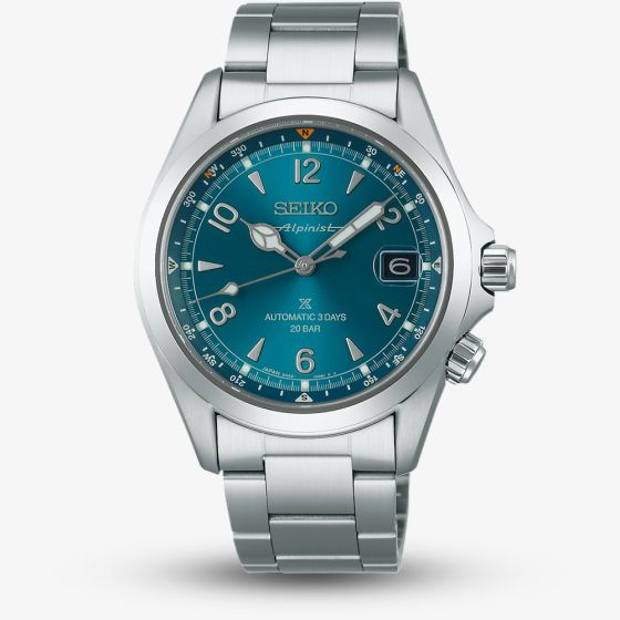 Seiko Mens Prospex Alpinist 'Tealpine' Blue Automatic Bracelet Watch SPB503J1