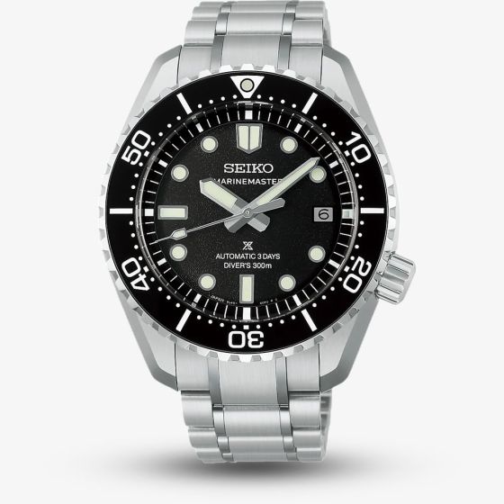 Seiko Mens Limited Edition Prospex Marinemaster 1968 Heritage Black Dial Watch HBF001J1