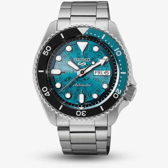 Seiko Mens 5 Sports SKX Sea Green Dial Watch SRPJ45K1