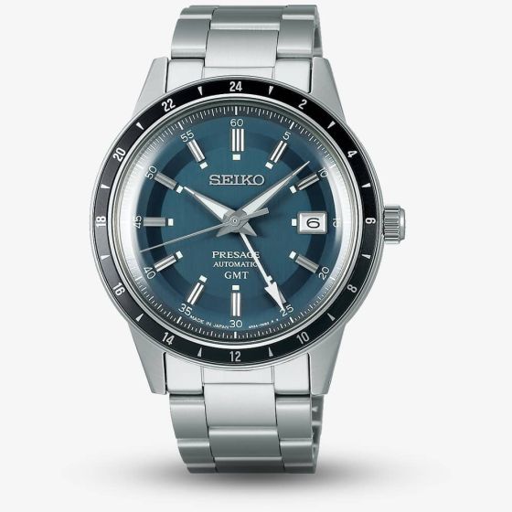 Seiko Mens Presage Petrol Blue Style 60s Road trip Watch SSK009J1