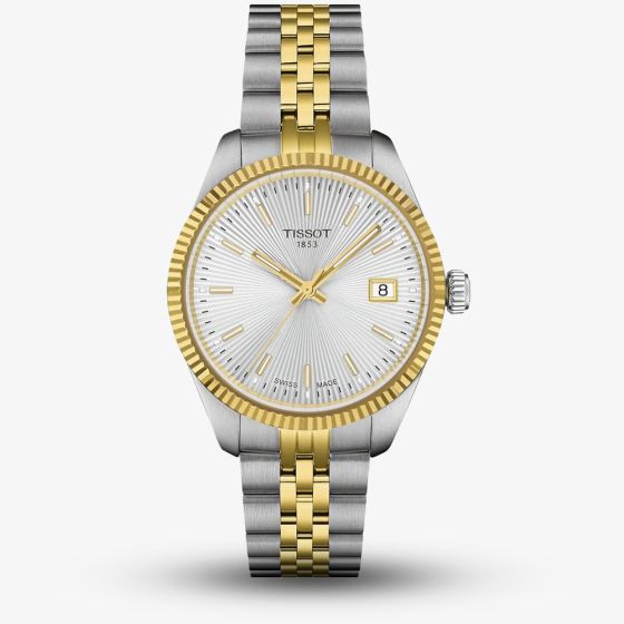Tissot Ladies Ballade Two Tone Sunray Dial Watch T156.210.22.031.00