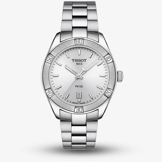 Tissot Ladies T-Classic PR 100 Sports Chic Silver Watch T101.910.11.031.00