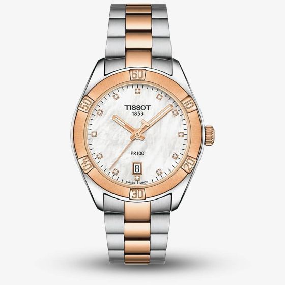 Tissot Ladies T-Classic PR 100 Sports Chic Pearl Watch T101.910.22.116.00