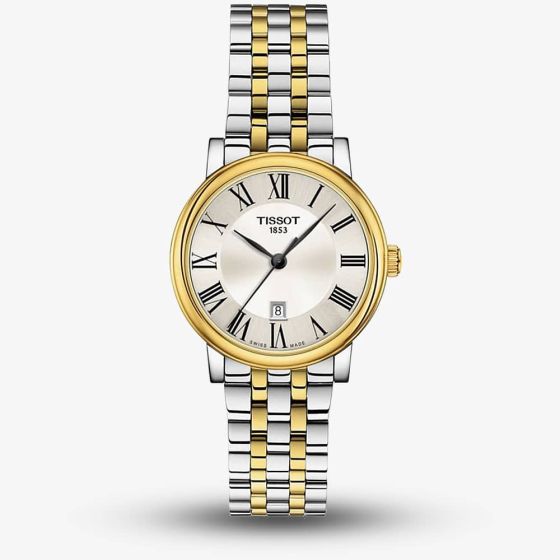 Tissot Ladies T-Classic Carson Premium Two Tone Bracelet Watch T122.210.22.033.00