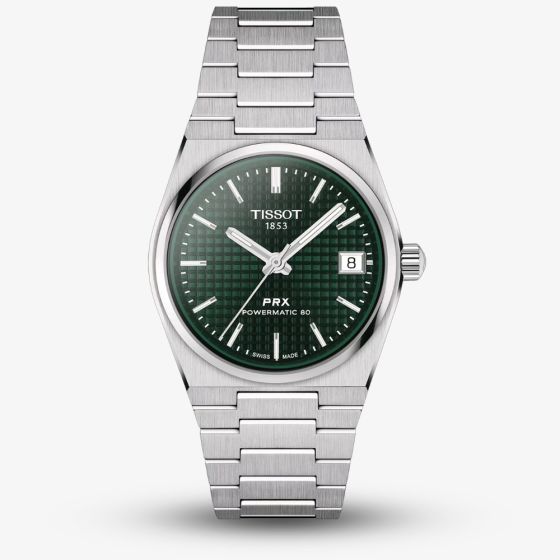 Tissot Ladies PRX Powermatic 80 Green Dial Watch T137.207.11.091.00