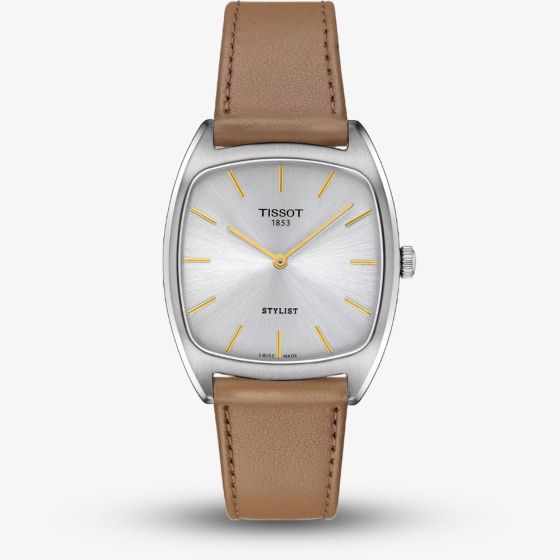 Tissot Ladies Stylist Brown Leather Strap Watch T159.909.16.031.00