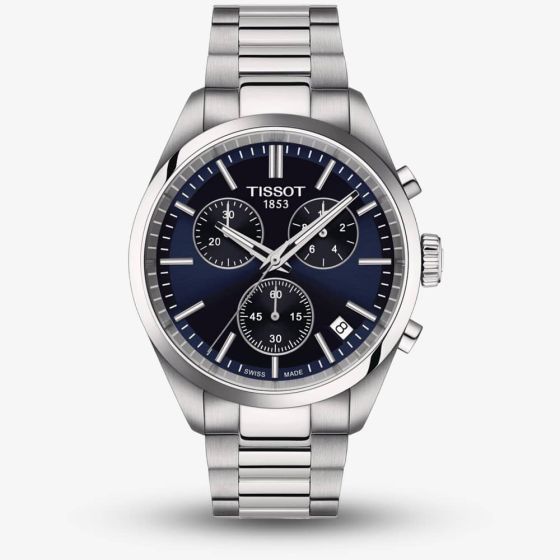 Tissot PR 100 Dark Blue Chronograph Watch T150.417.11.041.00