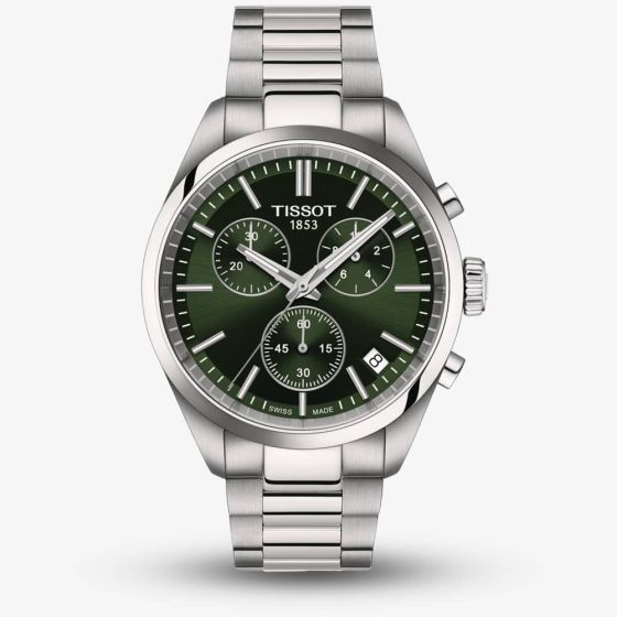 Tissot PR 100 Dark Green Chronograph Watch T150.417.11.091.00