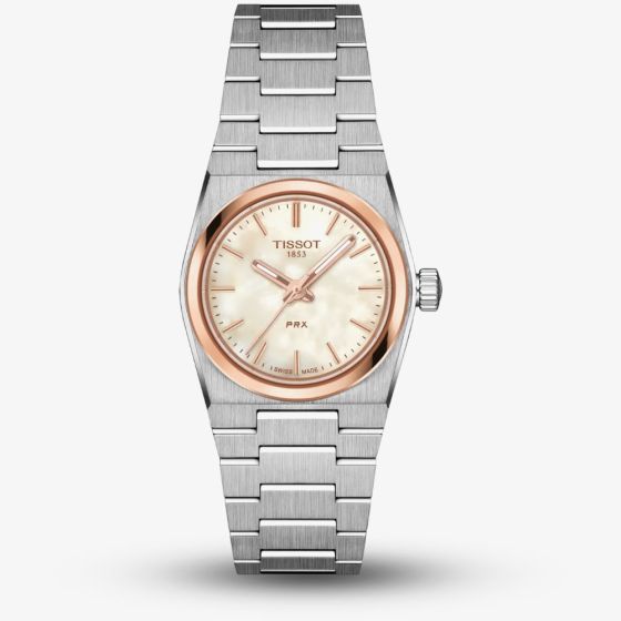 Tissot Ladies T-Classic PRX Rose Gold Tone Mother Of Pearl Dial Watch T137.010.21.111.00