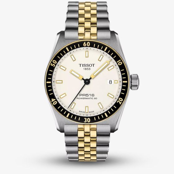 Tissot Mens PR516 Powermatic 80 Two-Tone Watch T149.407.22.011.00